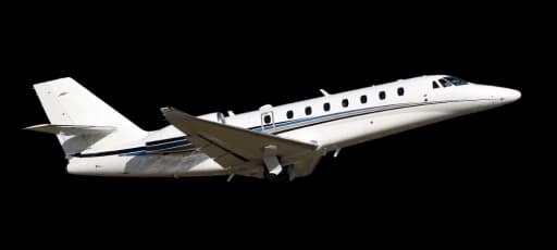 Cessna Citation Sovereign super midsize private jet parked on the airport ramp